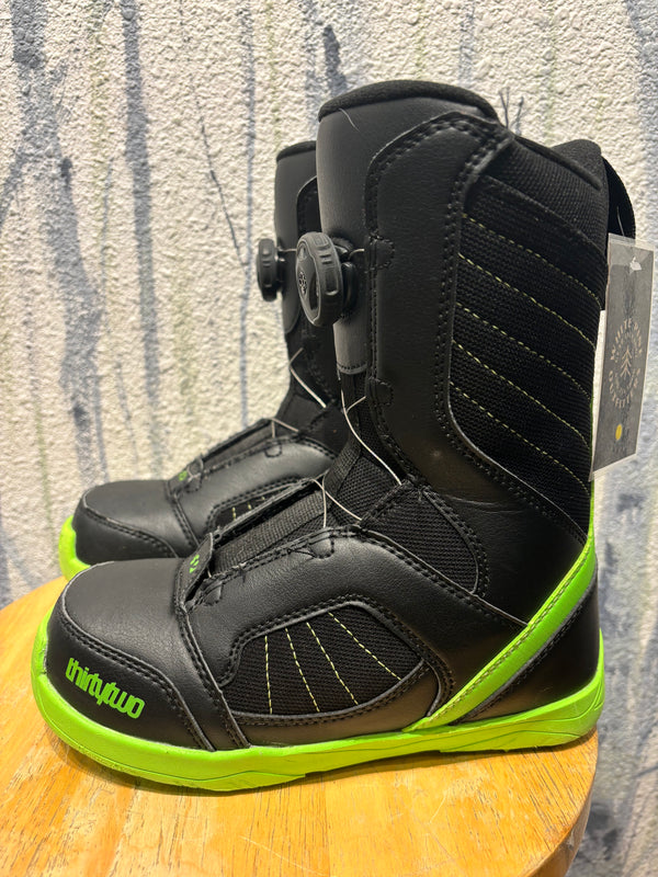 Thirtytwo Kids BOA Fall 2016 Snowboard Boots - Black/Green, Youth 4