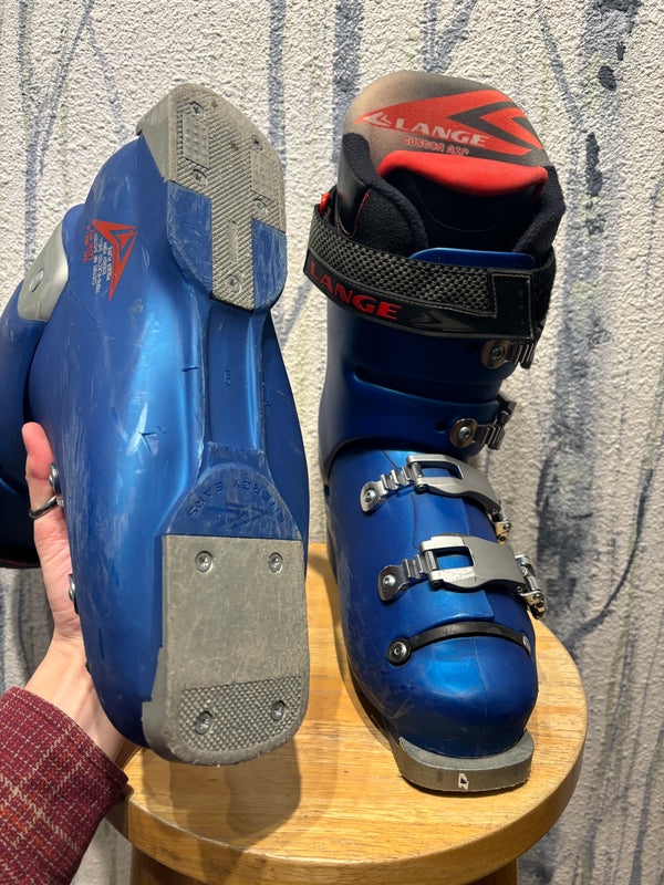 Lange World Cup 130 LF Alpine Ski Boots - Blue, Mens 9-9.5
