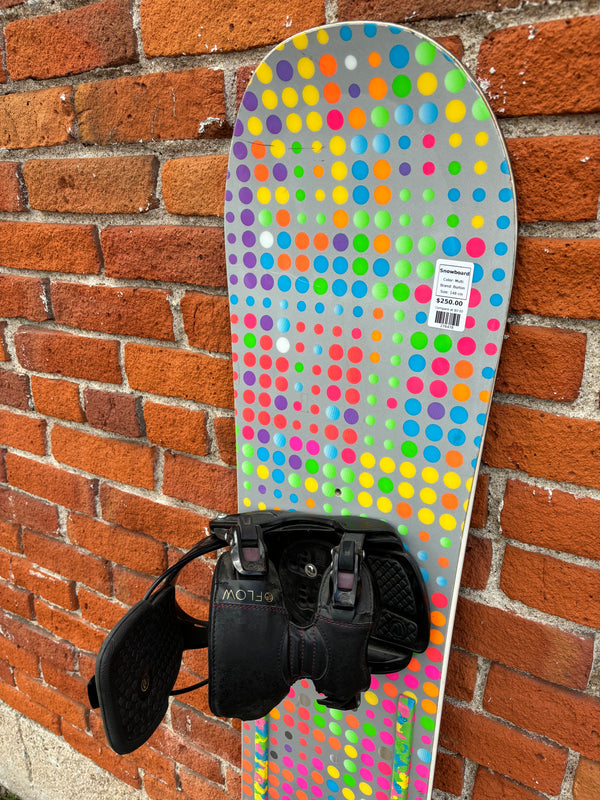Burton Bender Snowboard with Flow Minx Bindings - Multi, 148 cm Burton Bender Snowboard with Flow Minx Bindings - Multi, 148 cm