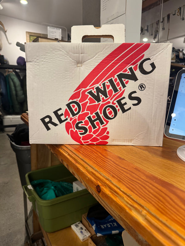 Red Wings Leather Steel-Toe Work Boots - Burgundy, Mens 14