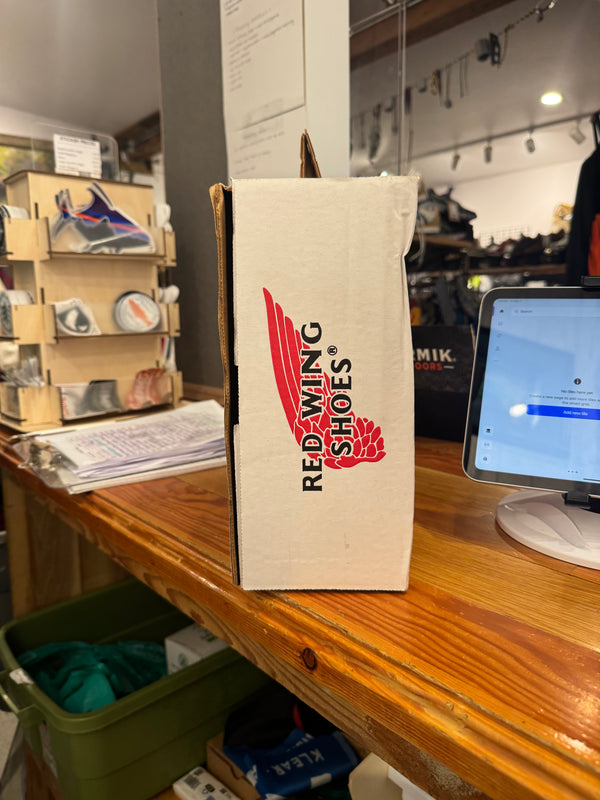 Red Wings Leather Steel-Toe Work Boots - Burgundy, Mens 14