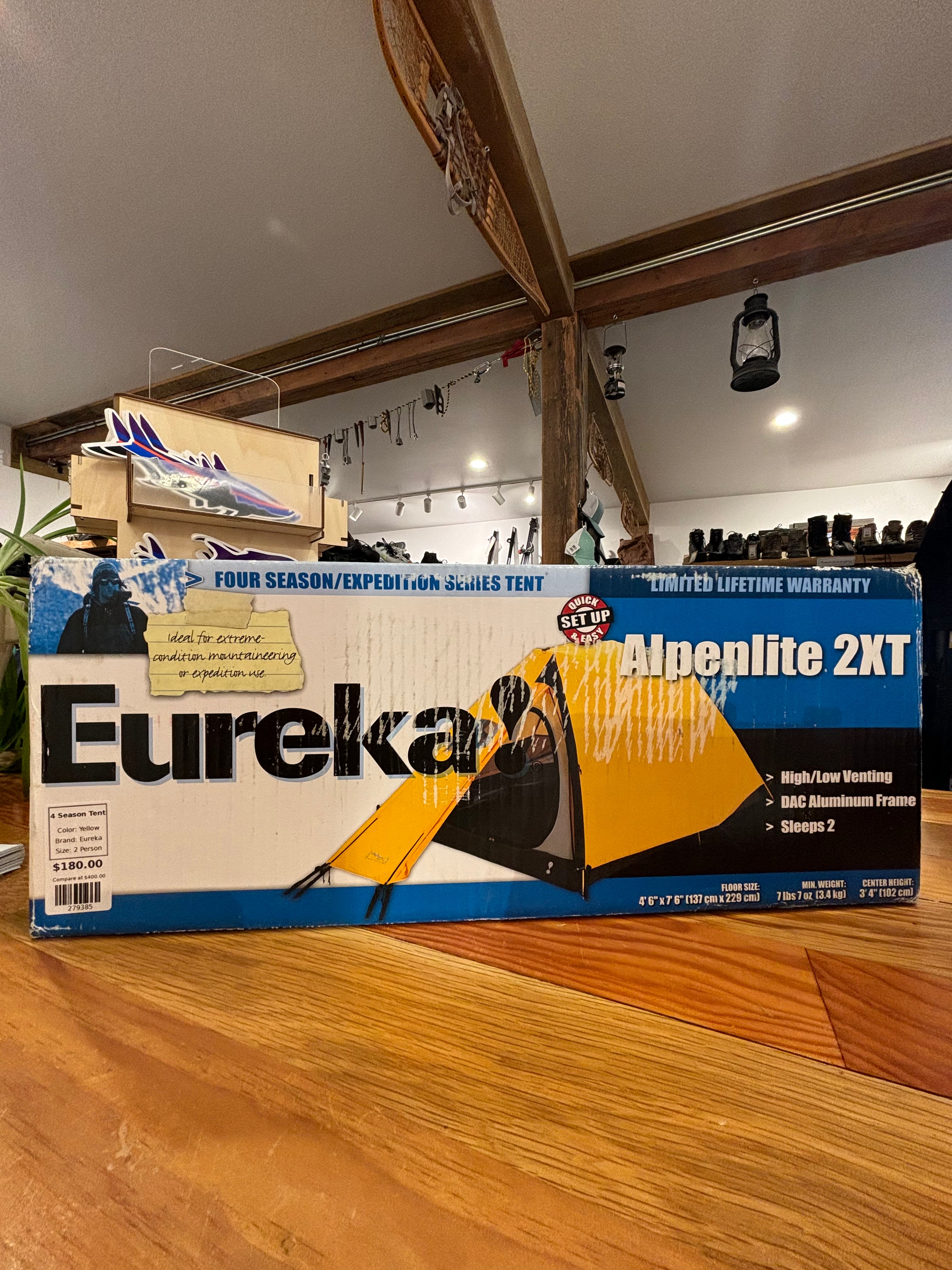 New Eureka Alpenlite 2XT 4 Season Tent - Yellow, 2 Person