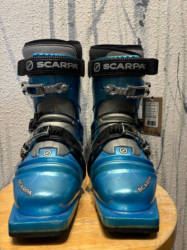 Scarpa T2X Telemark Ski Boots - Blue, Mondo Point 25.5 Scarpa T2X Telemark Ski Boots - Blue, Mondo Point 25.5