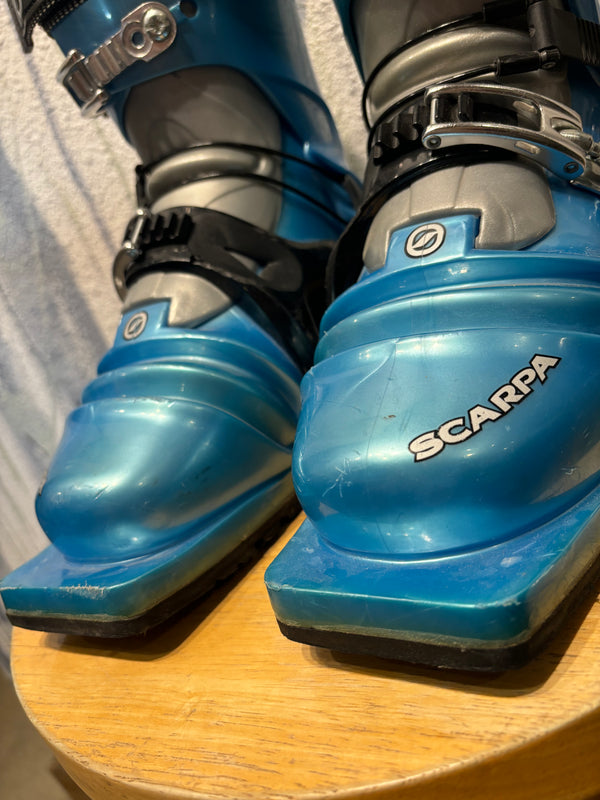 Scarpa T2X Telemark Ski Boots - Blue, Mondo Point 25.5 Scarpa T2X Telemark Ski Boots - Blue, Mondo Point 25.5