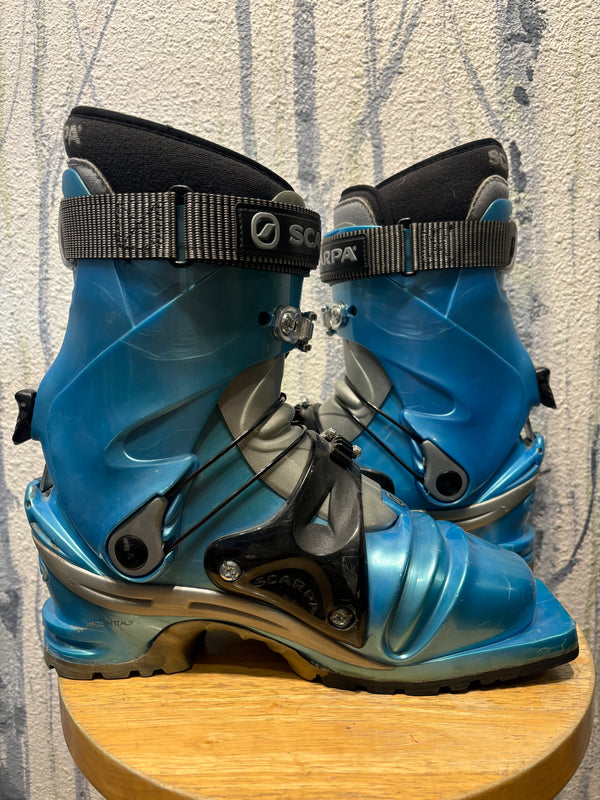 Scarpa T2X Telemark Ski Boots - Blue, Mondo Point 25.5 Scarpa T2X Telemark Ski Boots - Blue, Mondo Point 25.5