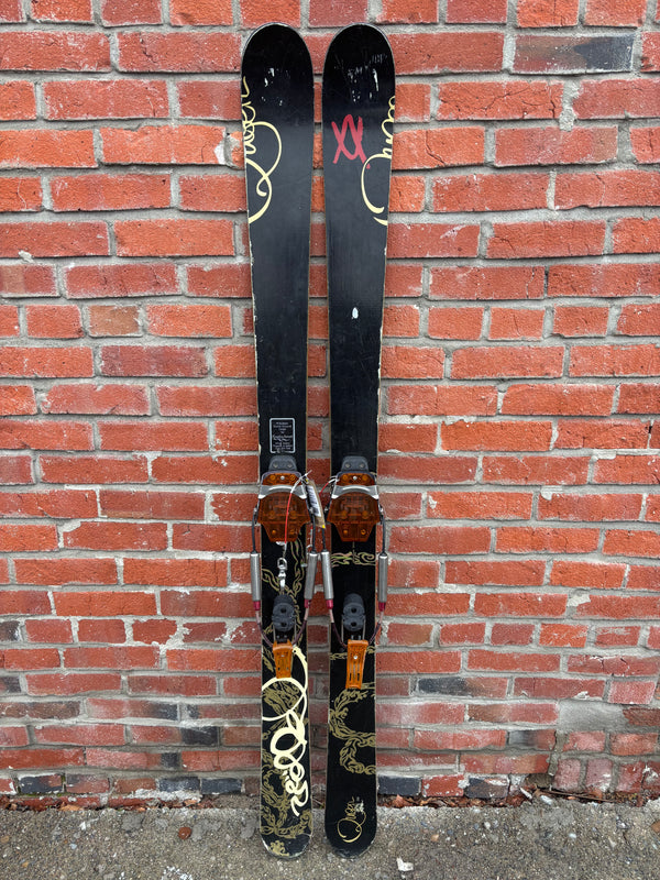Volkl Queen Attiva Telemark Skis - Black, 156 cm Volkl Queen Attiva Telemark Skis - Black, 156 cm