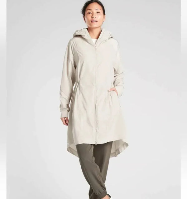 Athleta Solar Wind Anorak Windbreaker - White, Women’s XL Tall