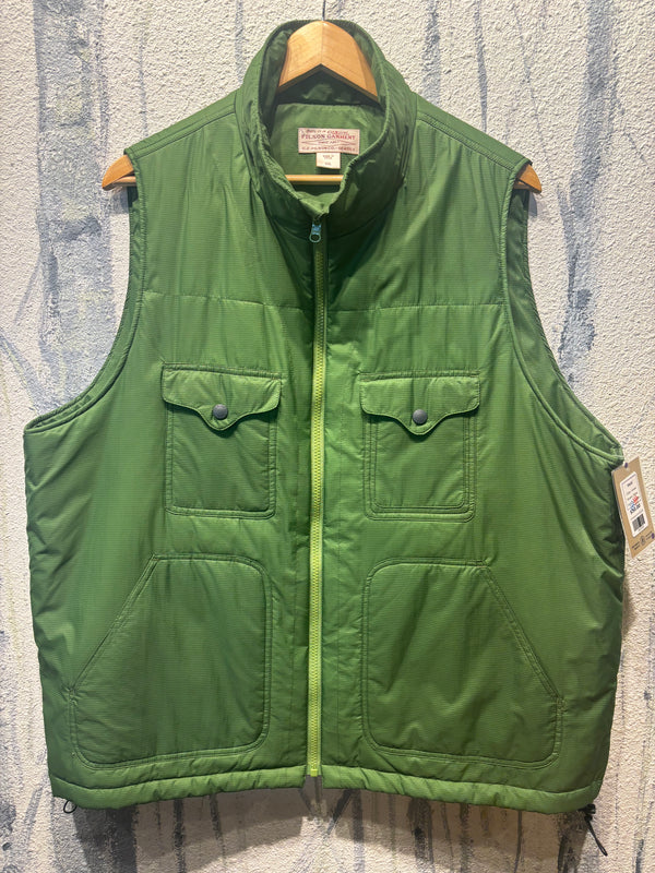 Filson Ultralight Puffer Vest - Green, Mens XX Large