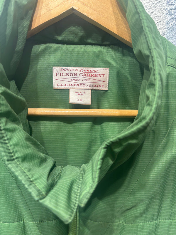 Filson Ultralight Puffer Vest - Green, Mens XX Large