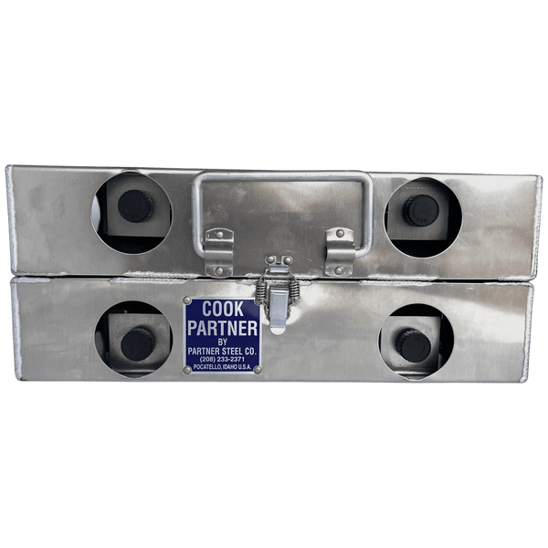 Partner Steel Co. Cook Partner Camp Stove - 18" 4 Burner w/Break Apart Hinge