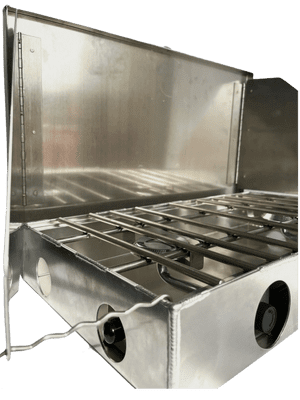 Partner Steel Co. Cook Partner Camp Stove - 22" 2 Burner w/ Windscreen
