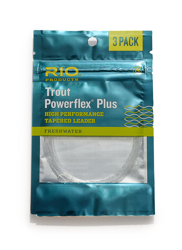 RIO Powerflex Pro Trout Knotless Tapered Leader 3-Pack