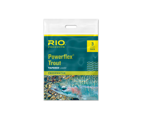 RIO Powerflex Trout Knotless Tapered Leader 3-Pack