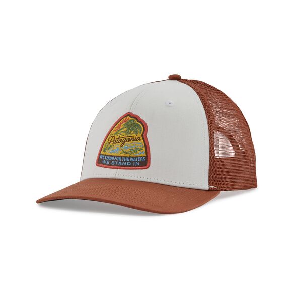 Patagonia Take A Stand Trucker Hat - White/Brown, OS