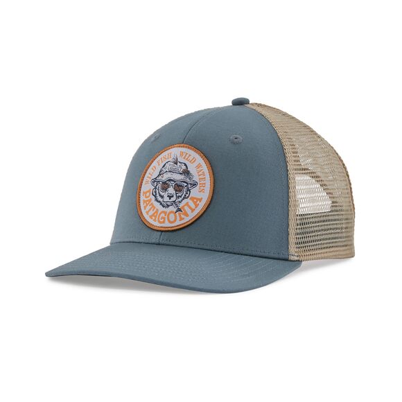 Patagonia Take a Stand Trucker Hat Plume Grey, Wild Grizz
