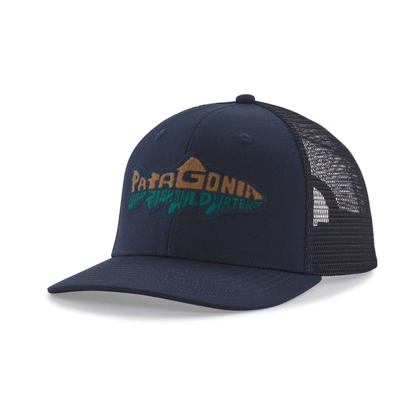 Patagonia Take a Stand Trucker Hat - New Navy, Wild Waterline