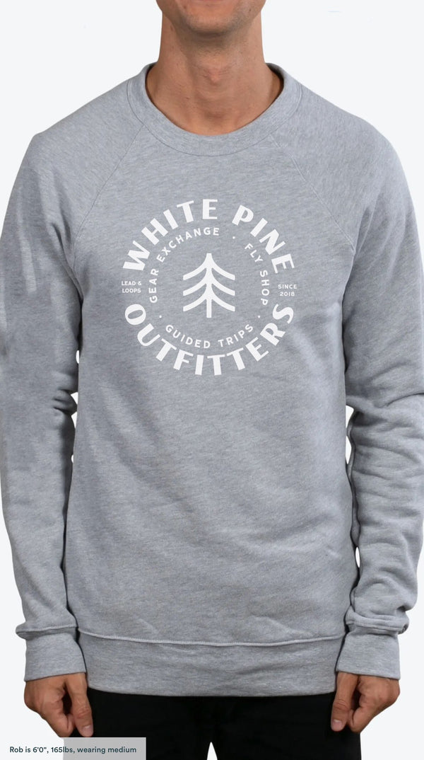 White Pine Outfitters Crew Neck Sweatshirt - Grey, Unisex