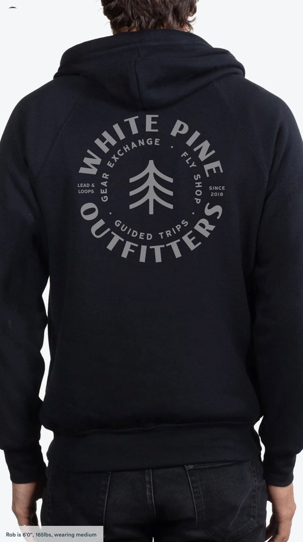 White Pine Outfitters Hoodie - Black, Unisex