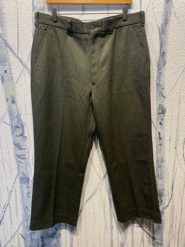 Filson Wool Style 180 Field Pants Whipcord Hunting Slacks - Green, Mens 38 X 26
