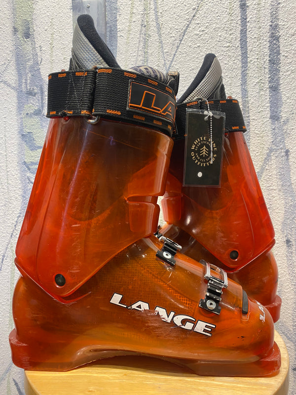 Lange Freeride Alpine Ski Boots - Orange, 27/27.5