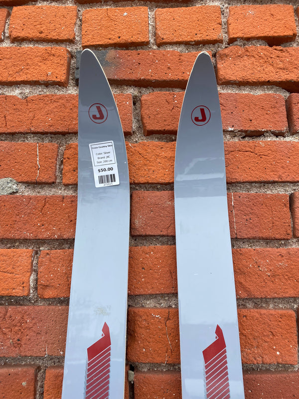 JXC 123 Easy Step Waxless No Wax Cross Country Skis - Silver, 200 cm