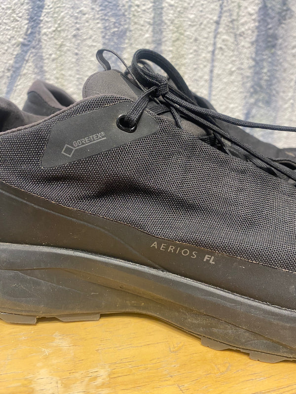 Arcteryx Gore Tex Aerios FL Hiking Shoes - Black, Mens 12