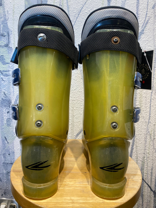 Lange Exclusive Freeride 110 Alpine Ski Boots - Green/Blue, 27/27.5