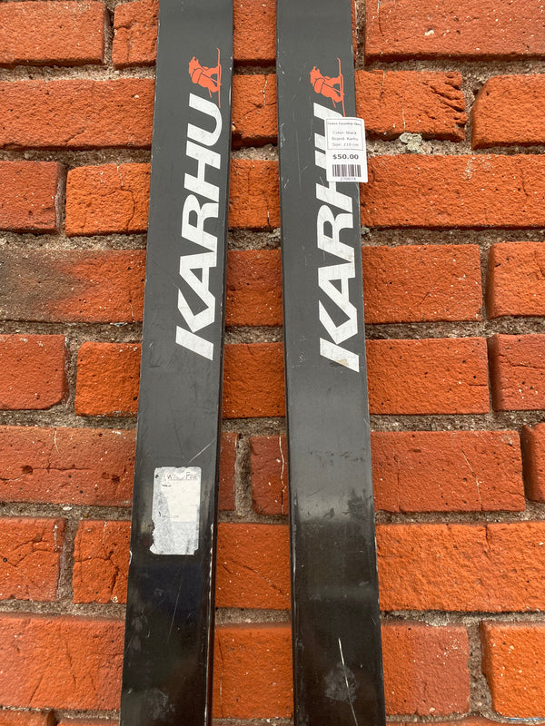 Karhu Alpine Edge Medal Edge Wax Cross Country Telemark Skis - Black, 210 cm