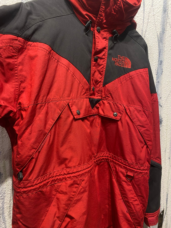 Vintage The North Face Extreme Gear Ski Shell Jacket Poncho - Red, Mens Large