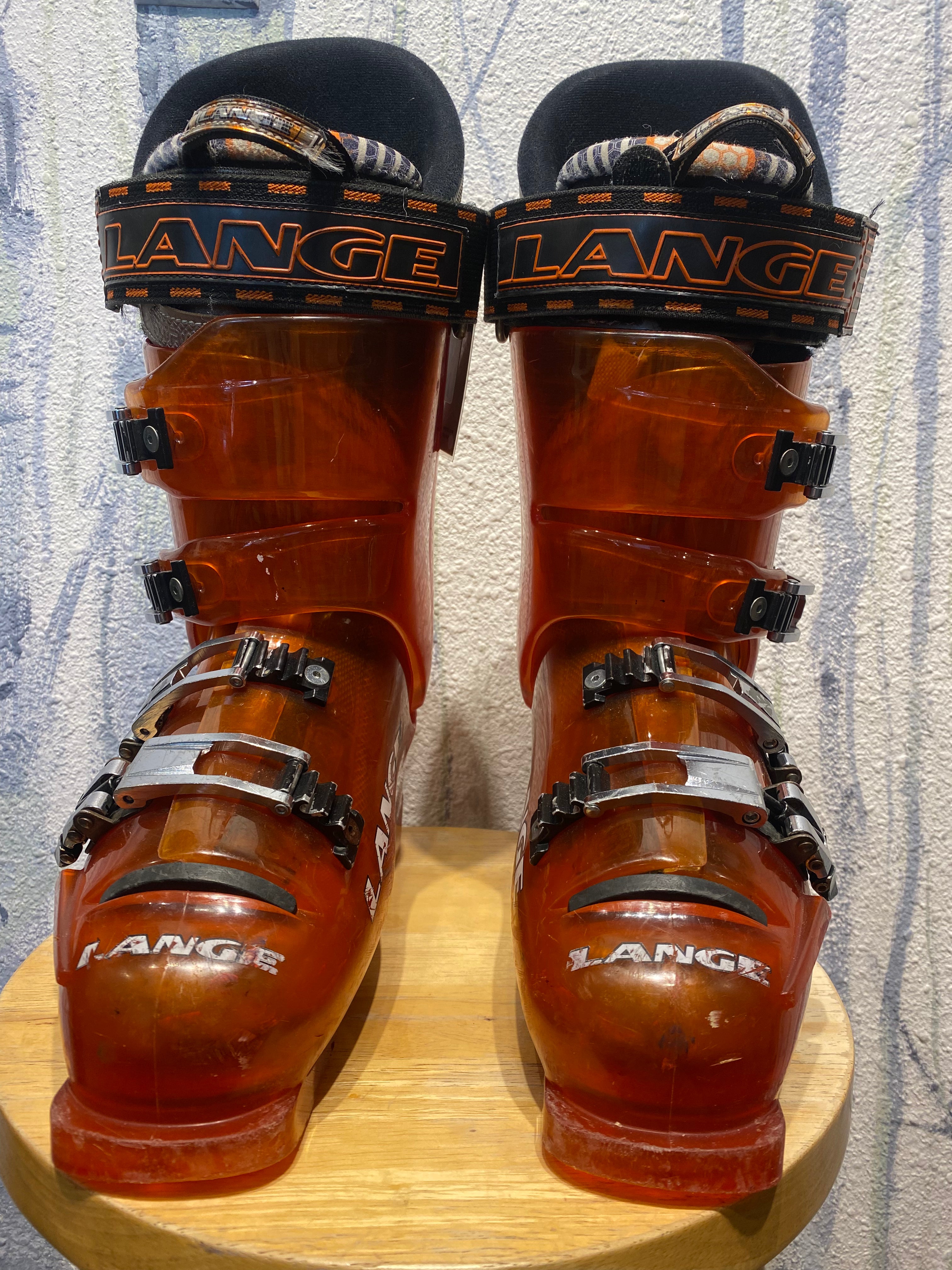 Lange Freeride Alpine Ski Boots - Orange, 27/27.5
