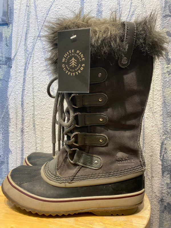 Sorel Joan of Arctic Snow Boots - Grey, Womens 7