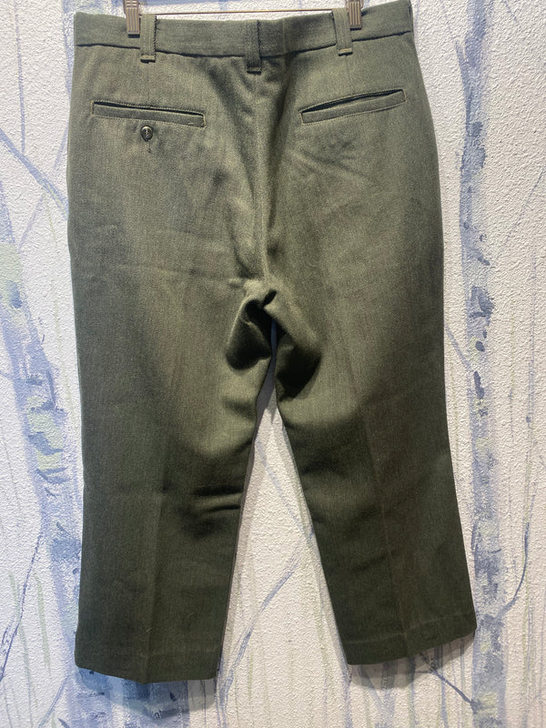 Filson Wool Style 180 Field Pants Whipcord Hunting Slacks - Green, Mens 38 X 26