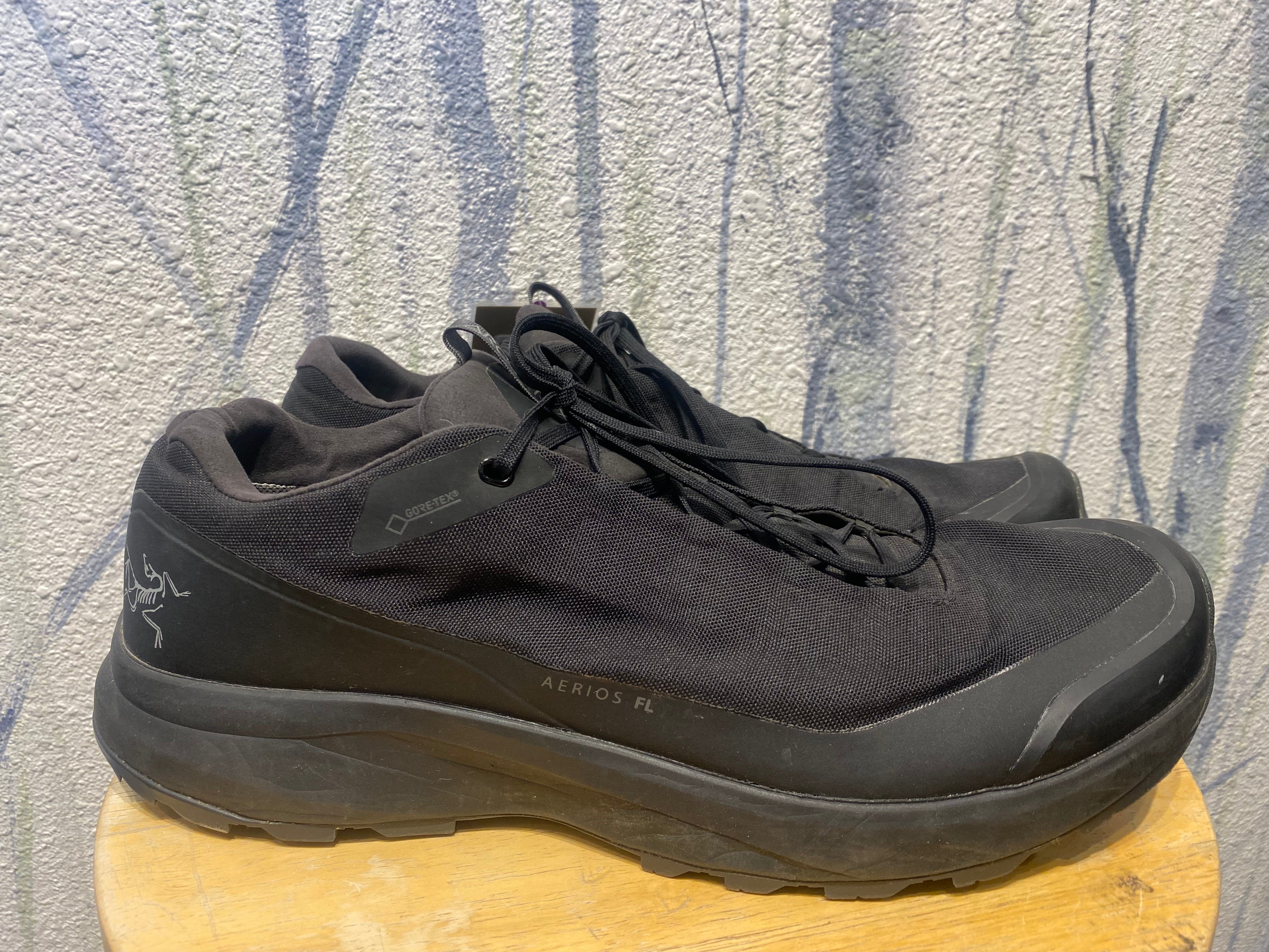 Arcteryx Gore Tex Aerios FL Hiking Shoes - Black, Mens 12 Arcteryx Gore Tex Aerios FL Hiking Shoes - Black, Mens 12