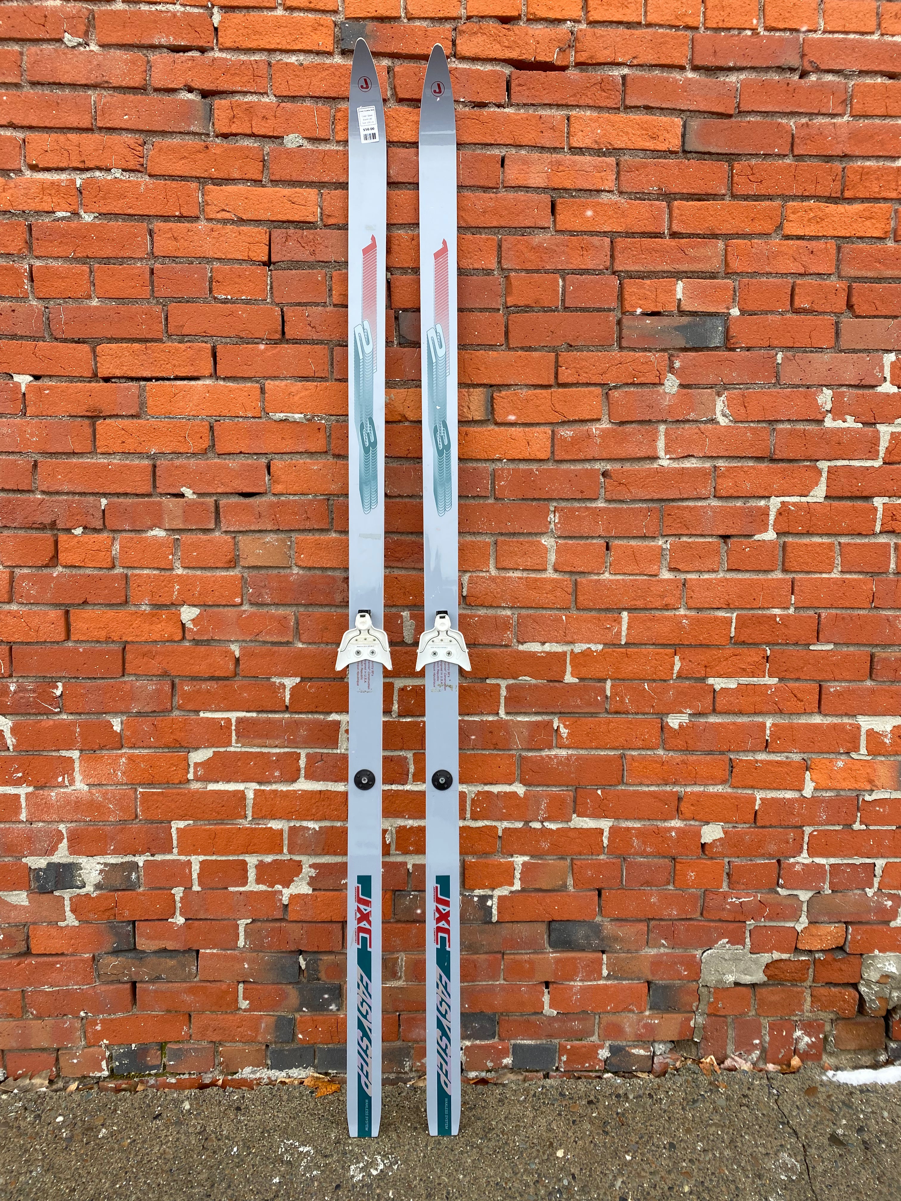 JXC 123 Easy Step Waxless No Wax Cross Country Skis - Silver, 200 cm