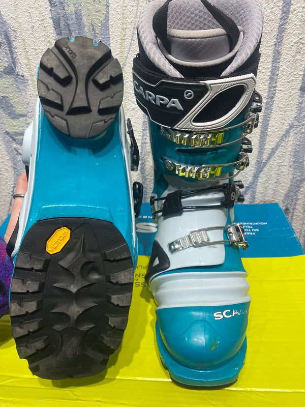 Scarpa TX Pro Alpine Touring Ski Boots - Ice Blue, Womens 26