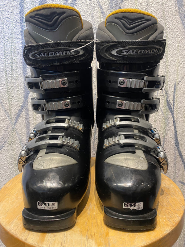 Salomon Sport 7.0 Performance Alpine Ski Boots - Black, 26.5