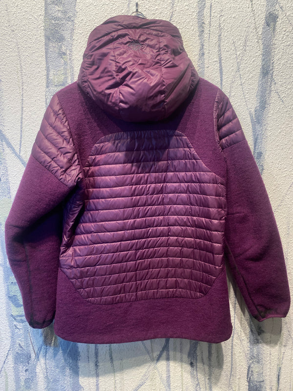 Bergans 5377 Down/Wool Lady Jacket Puffy Coat - Purple, Womens Medium