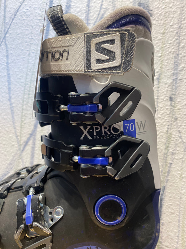 Salomon X Pro 70 W Energyzer Alpine Ski Boots Black Purple Womens 2