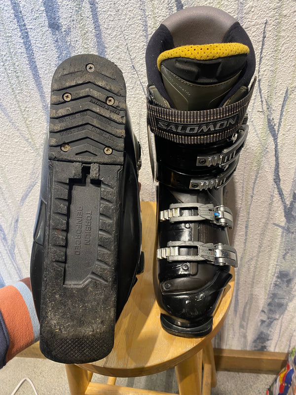 Salomon Prolink Axe Technology Alpine Ski Boots Black 26 26.5