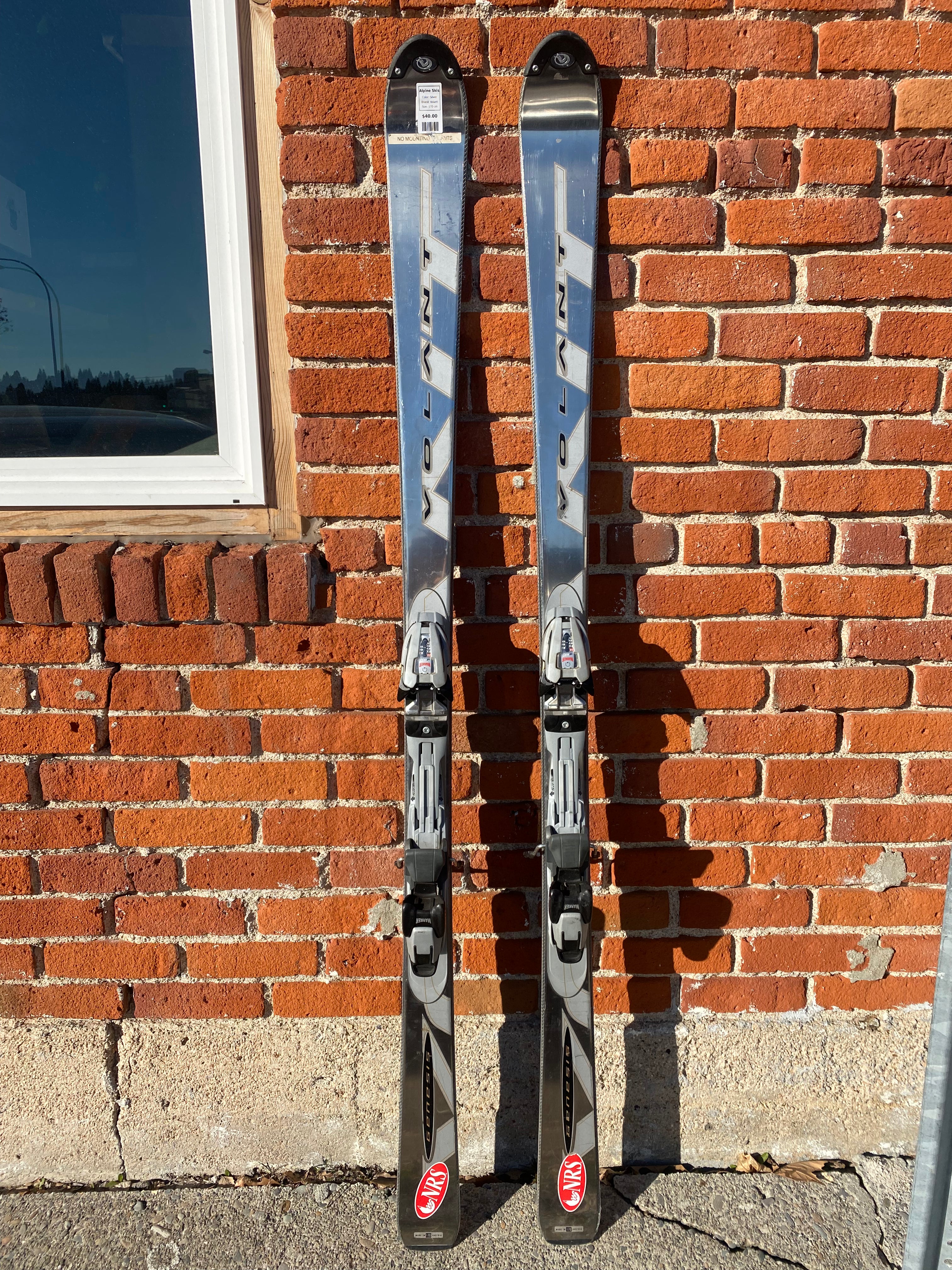 Volant Genesis Alpine Skis - Silver, 170 cm