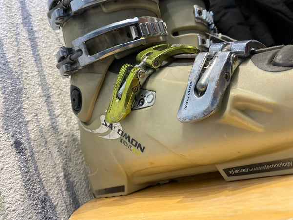 Salomon X Wave 9.0 Alpine Ski Boots - Tan, 25/25.5
