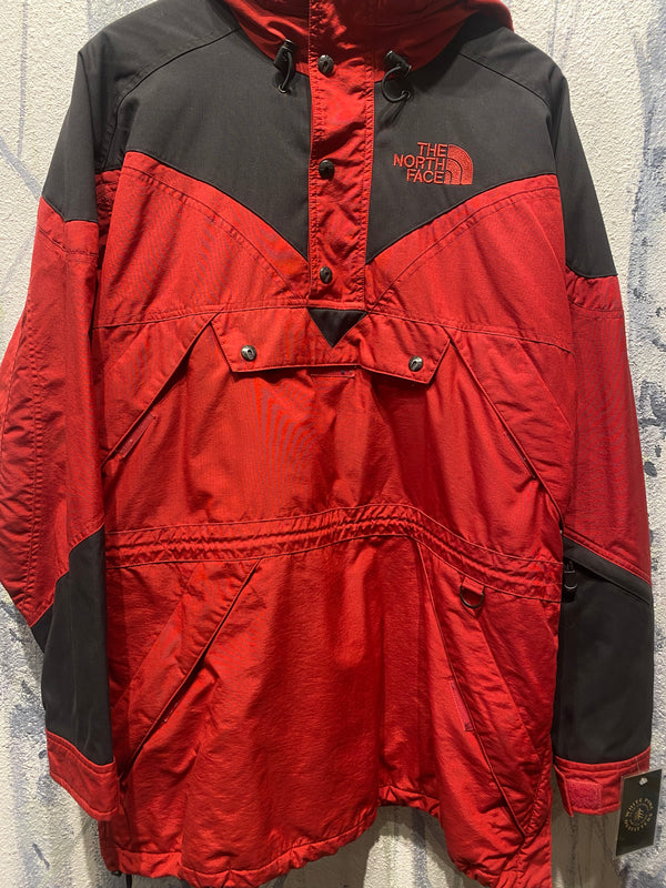 Vintage The North Face Extreme Gear Ski Shell Jacket Poncho Red Men
